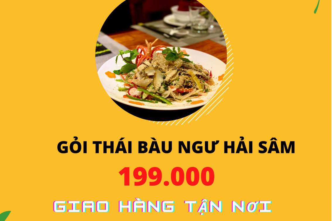 Gỏi thái bàu ngư hải sâm