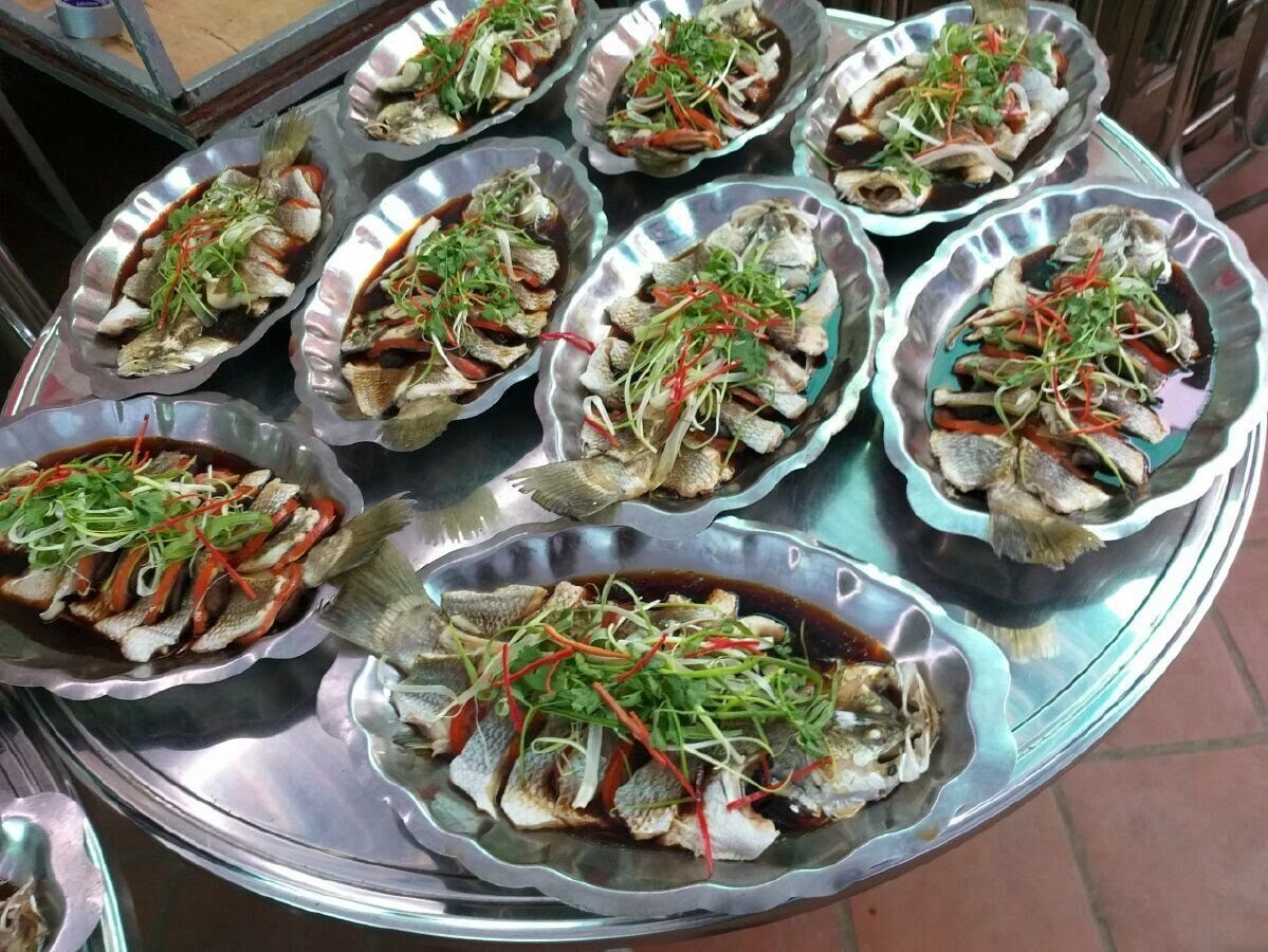 Cá chẽm hấp kỳ lân