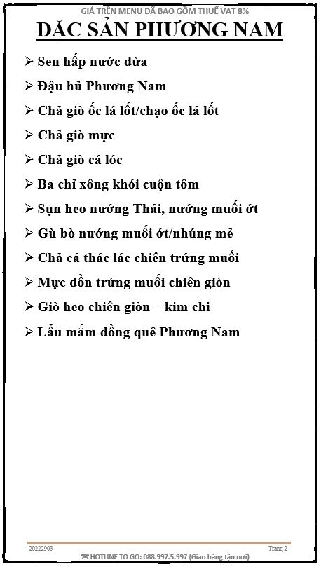 Đặc sản Phương Nam