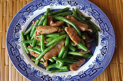 ĐẬU QUE XÀO THỊT